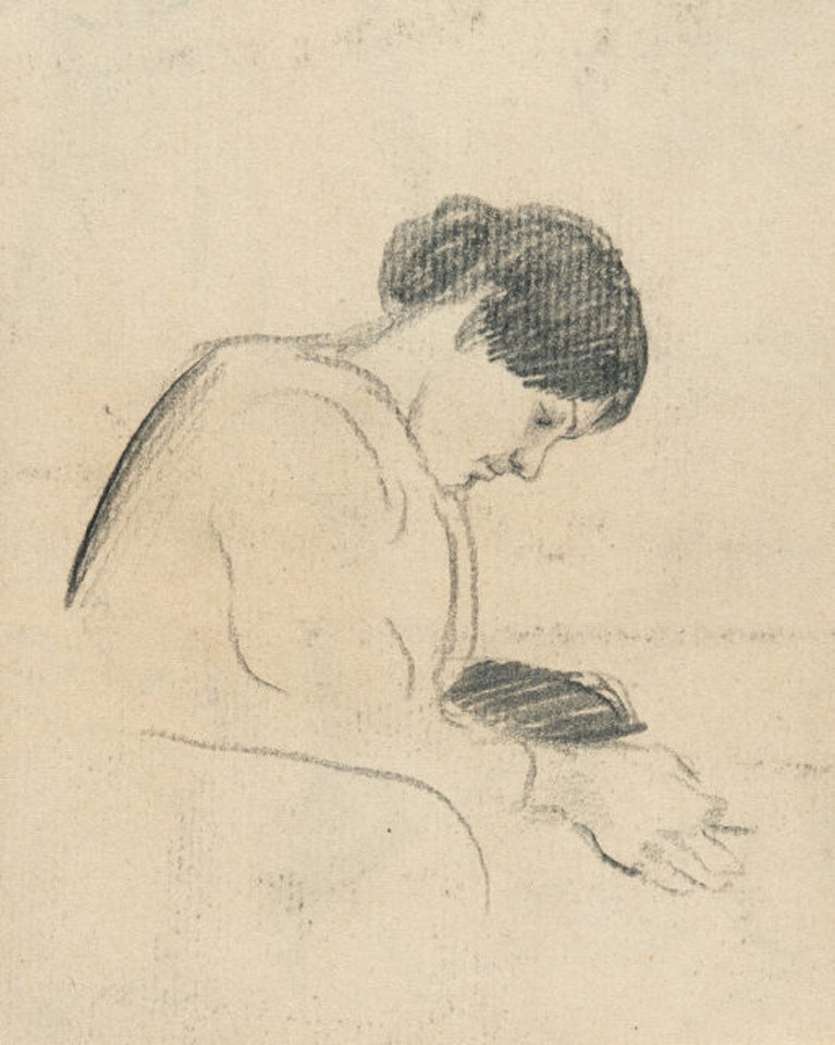 Study of a woman by August Macke