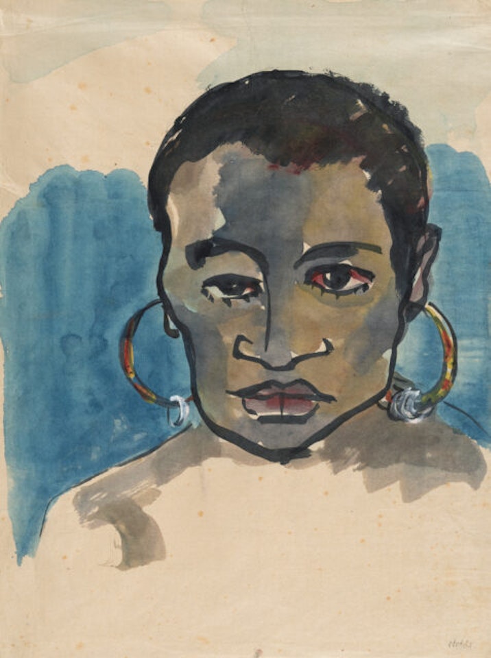 “Papuafrau” (Papua woman) by Emil Nolde