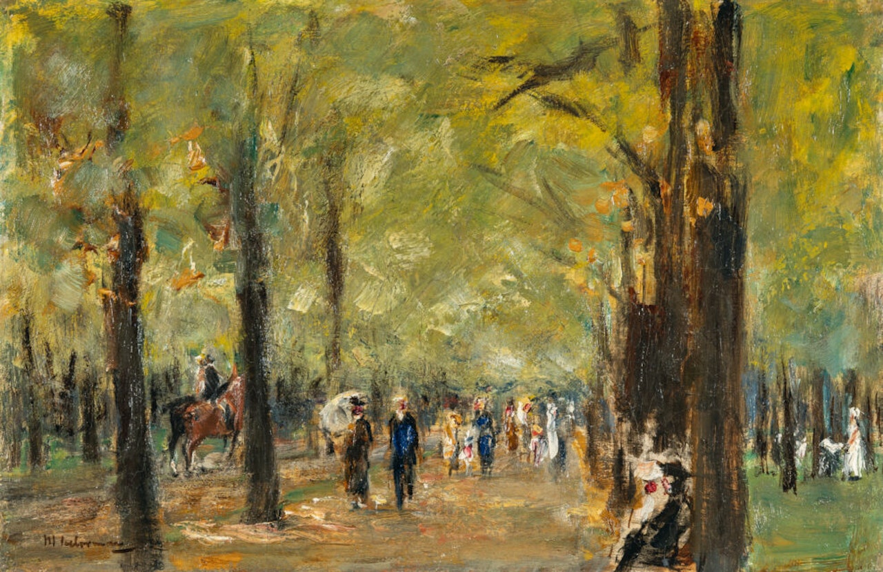 In Tiergarten by Max Liebermann