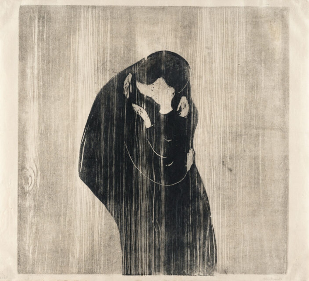 The kiss IV by Edvard Munch