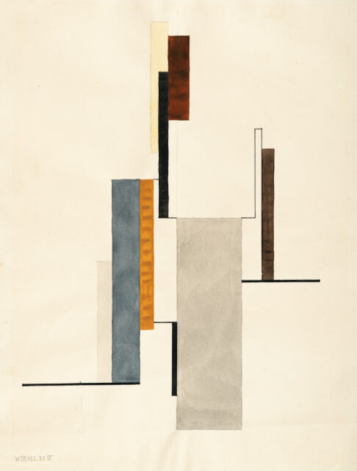 Figuration “Aqu-1923 IX” by Walter Dexel