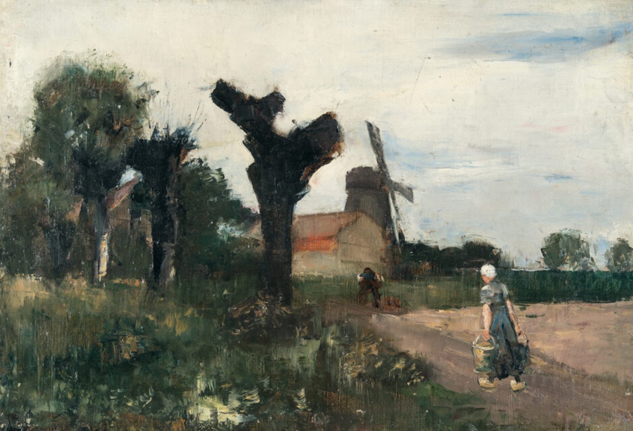 The Way to the Mill by Lesser Ury