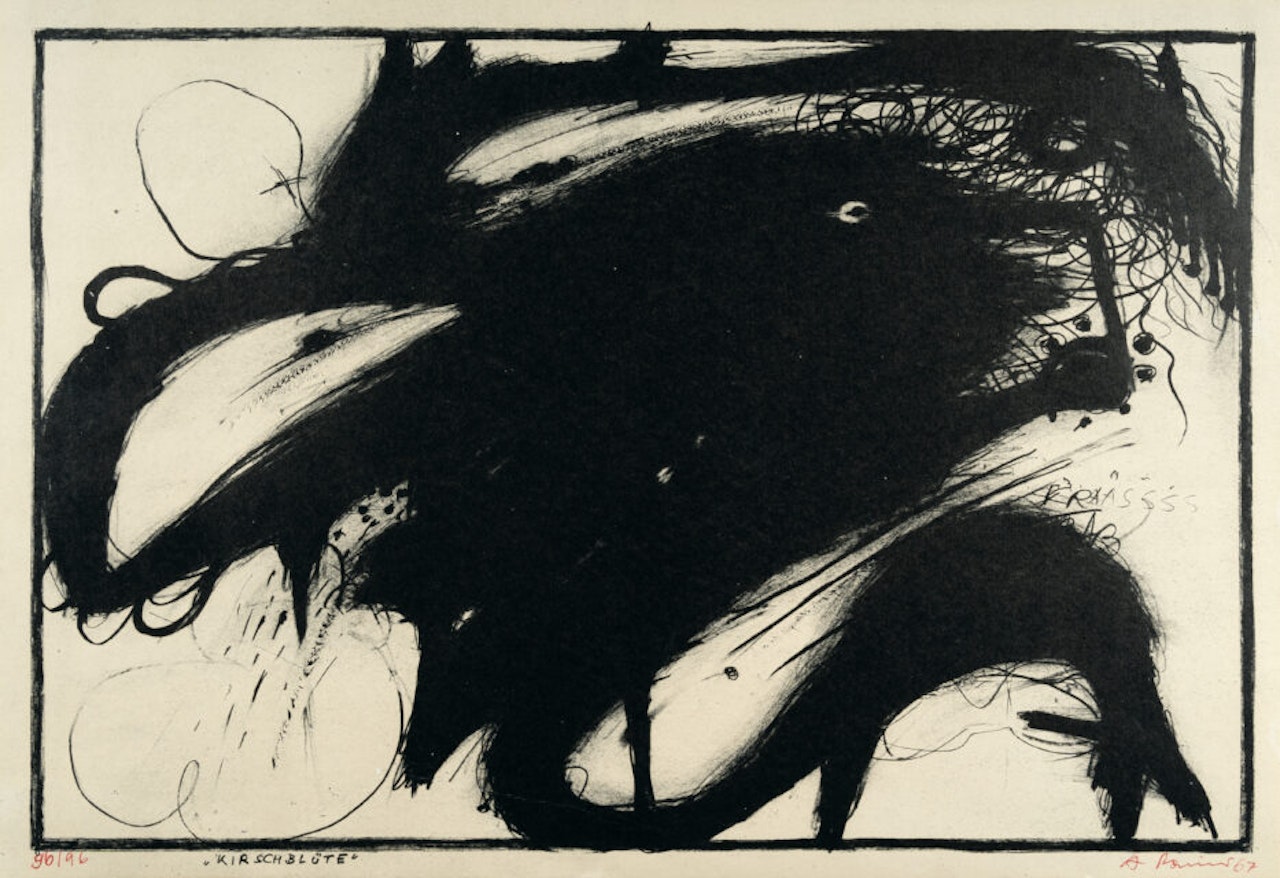 Cherry blossom from: Wahnhall by Arnulf Rainer
