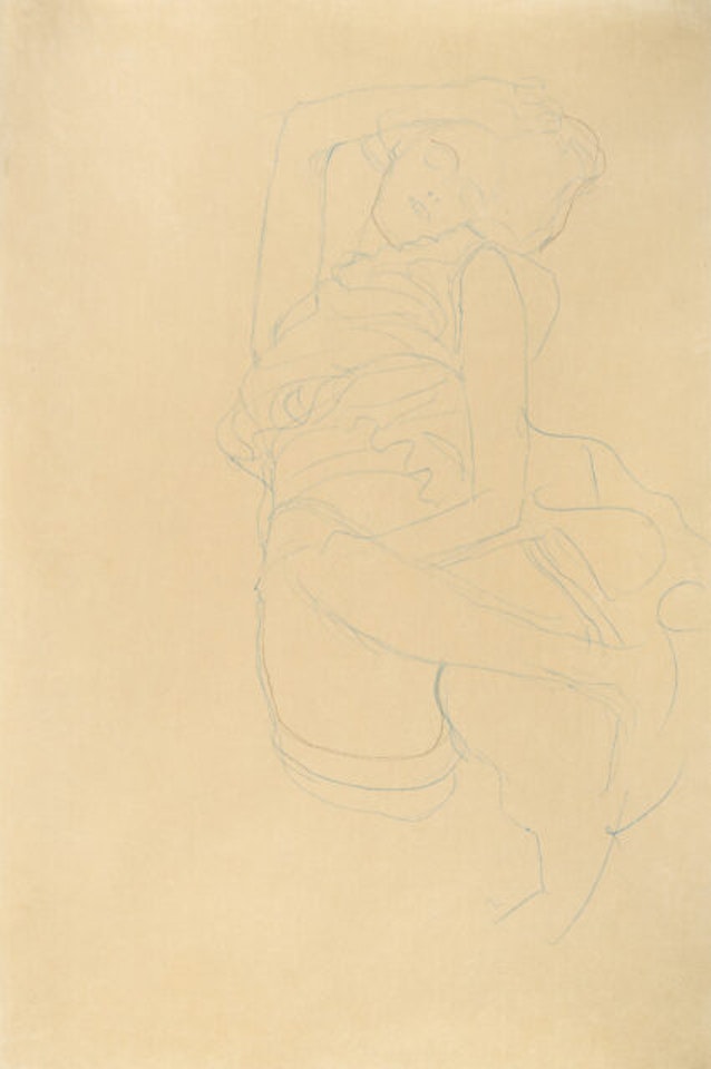 Demi-nude by Gustav Klimt