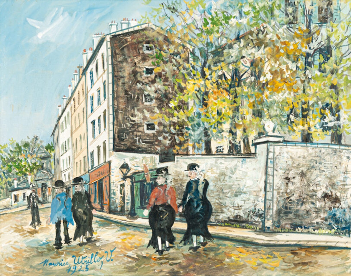Rue d"Orchampt, Montmartre by Maurice Utrillo