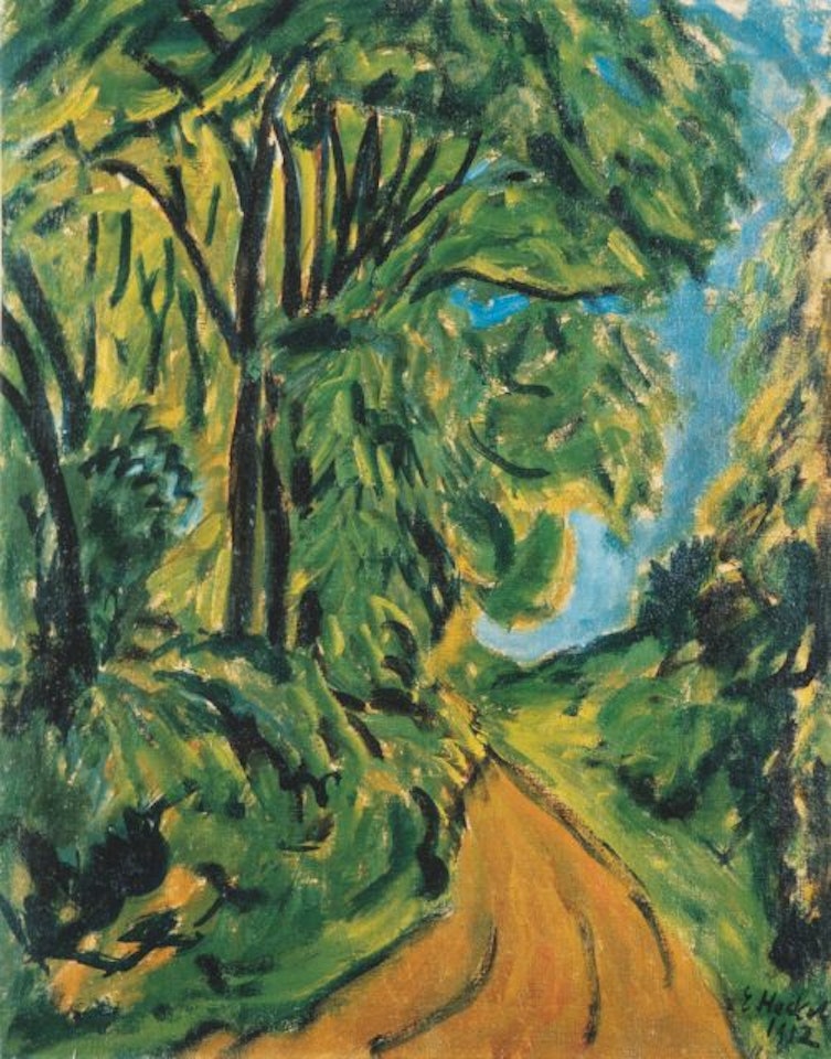 “Waldweg” (Forest path) by Erich Heckel