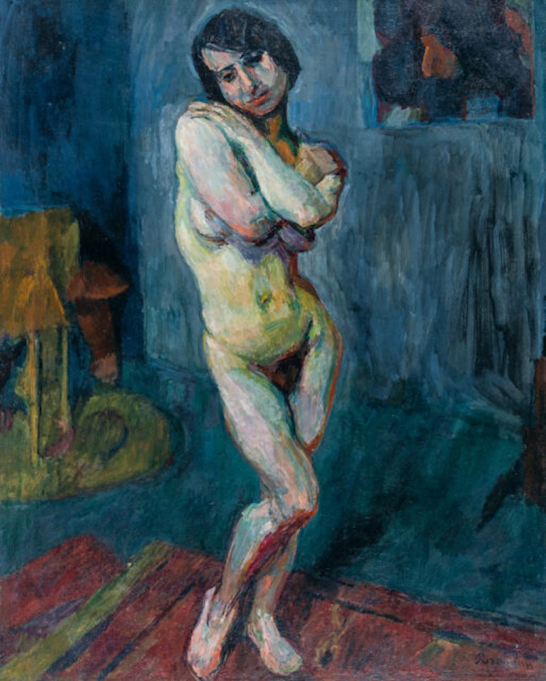Standing female nude by Hans Purrmann