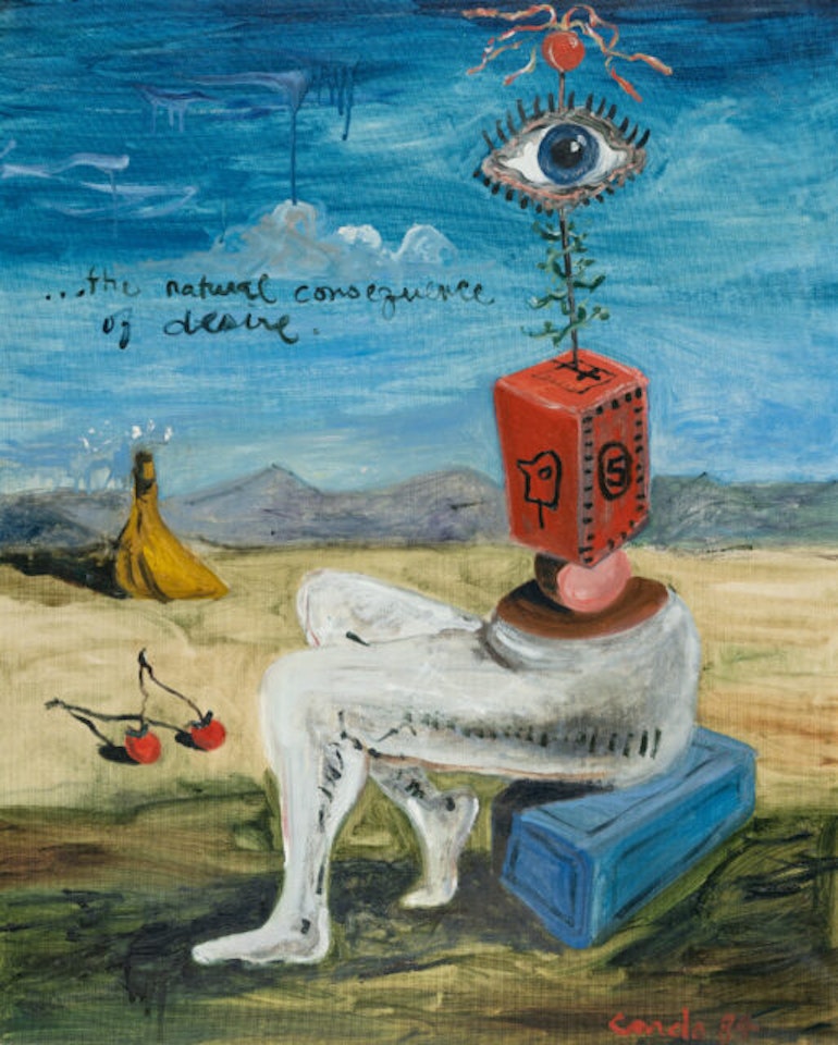 “…the natural consequence of desire.” by George Condo
