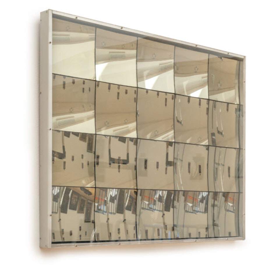 Hollow mirror object by Adolf Luther
