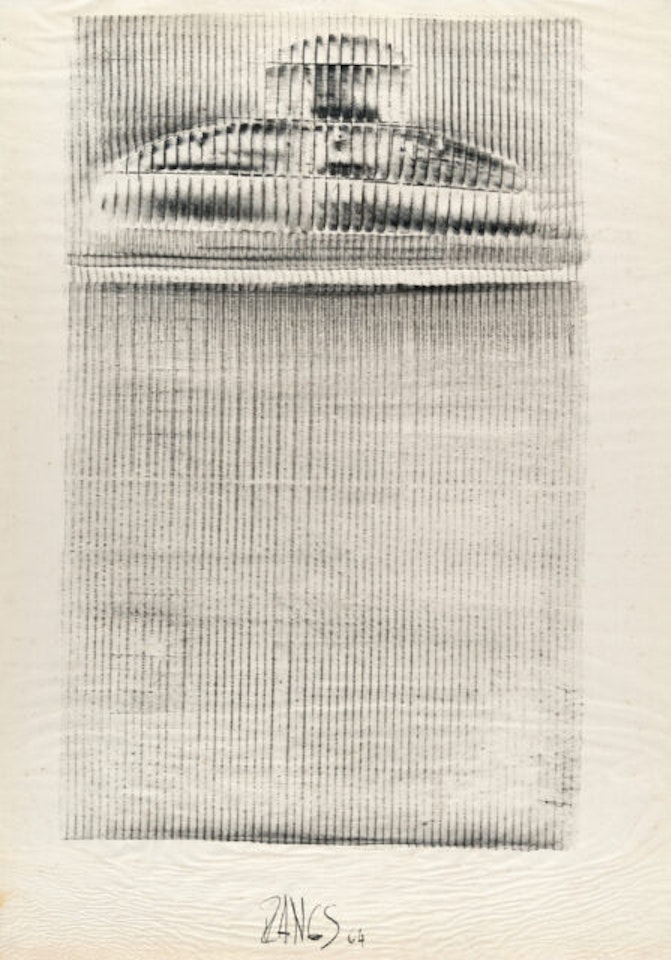 Untitled; Frottage by Herbert Zangs