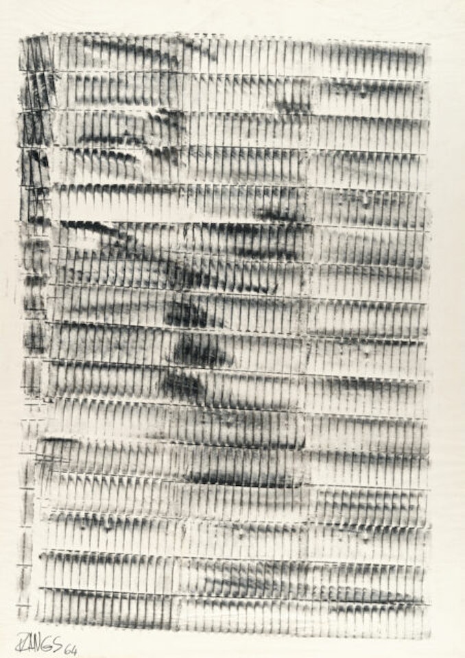 Untitled; Frottage by Herbert Zangs