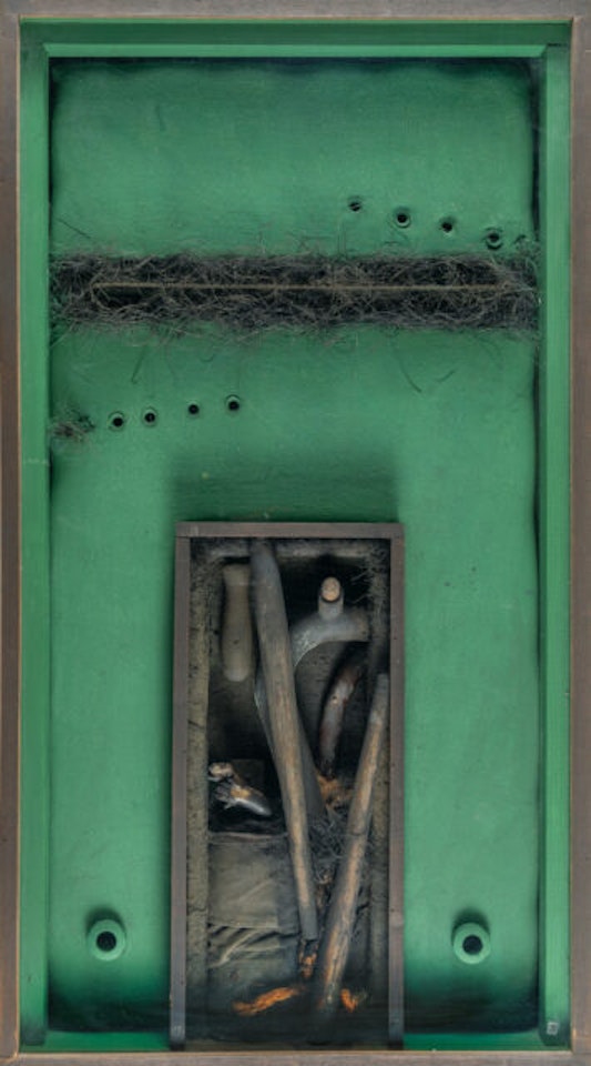 “Marterschrein in Landschaft” by Karl Fred Dahmen