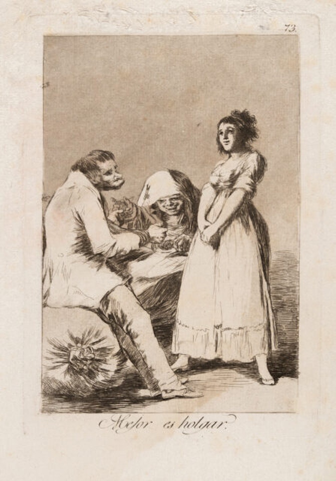 Mejor es holgar by Francisco José de Goya