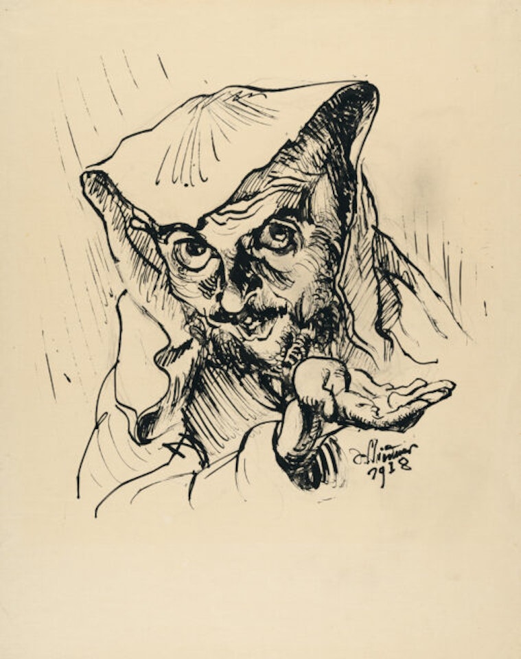 Self portrait as a prophet by Ludwig Meidner