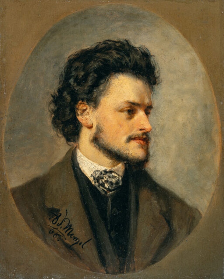 Portrait of the painter Paul Meyerheim by Adolph Menzel