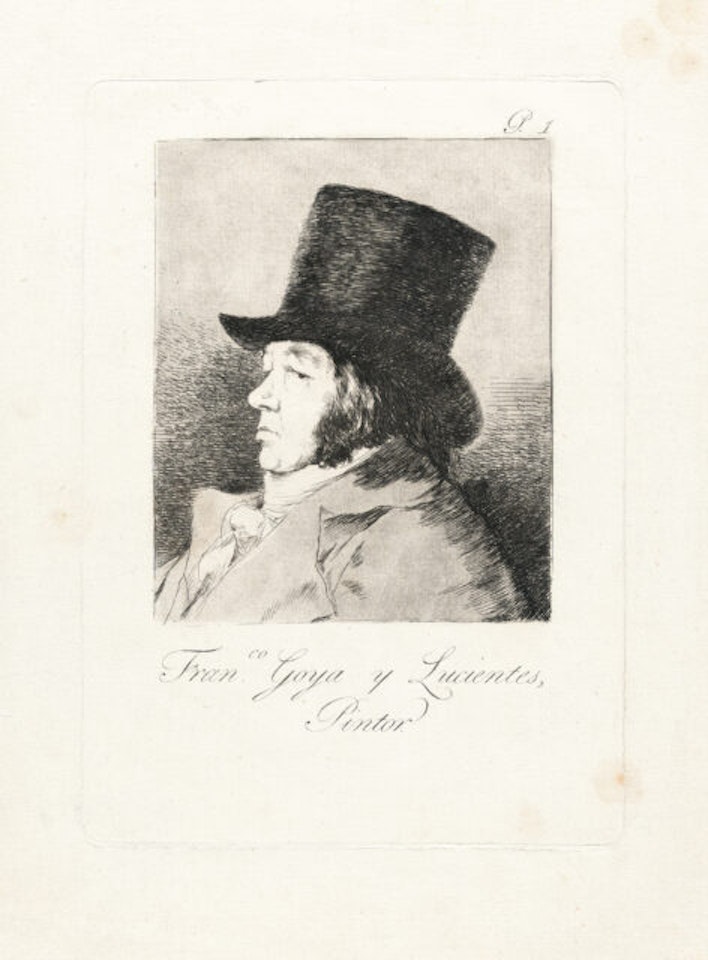 Fran. Goya y Lucientes, Pintor (Self portrait) by Francisco José de Goya