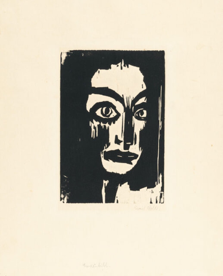 “Picture of a woman” (Seeing eyes) by Emil Nolde