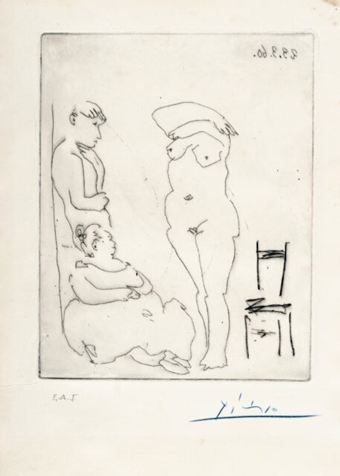 Chez les filles: Le Client by Pablo Picasso