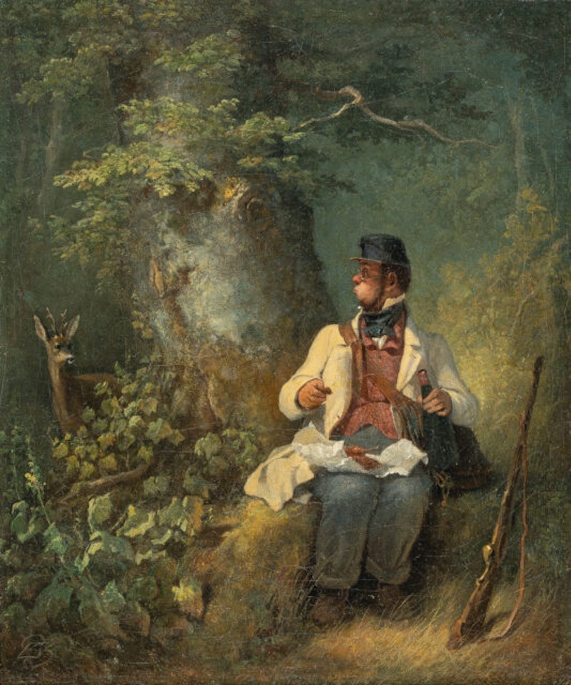 The Sunday hunter by Carl Spitzweg
