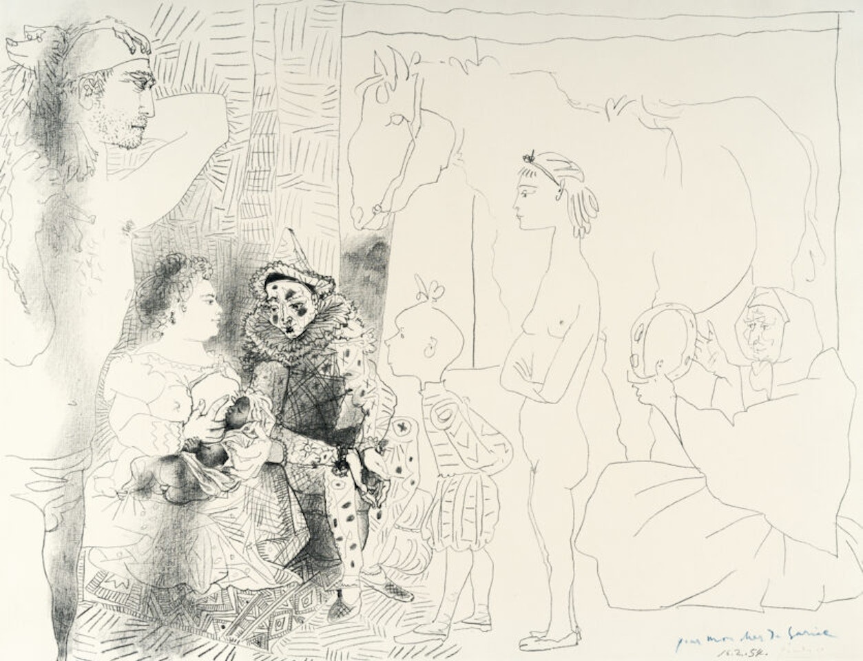 La famille du saltimbanque by Pablo Picasso