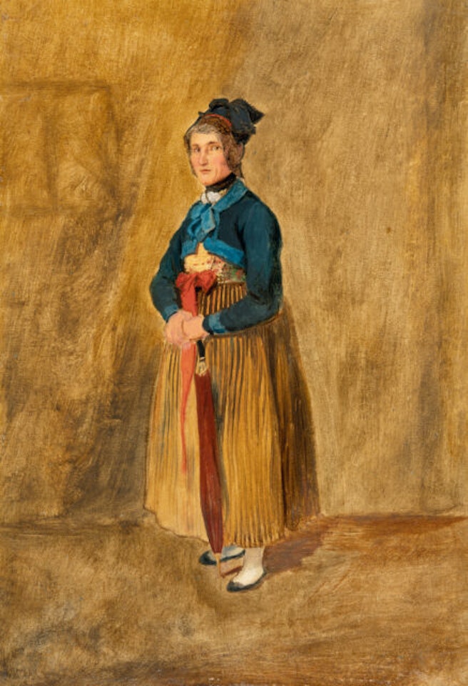 Woman in the costume of Dachau by Carl Spitzweg