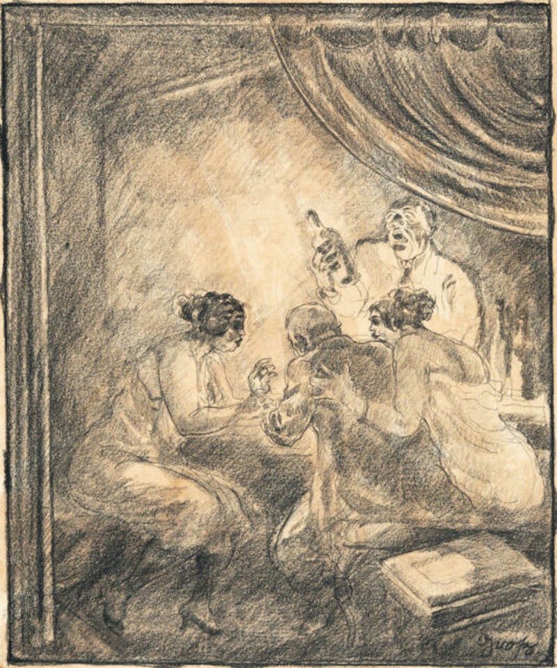 Bar Scene (“Female Circles”) by George Grosz