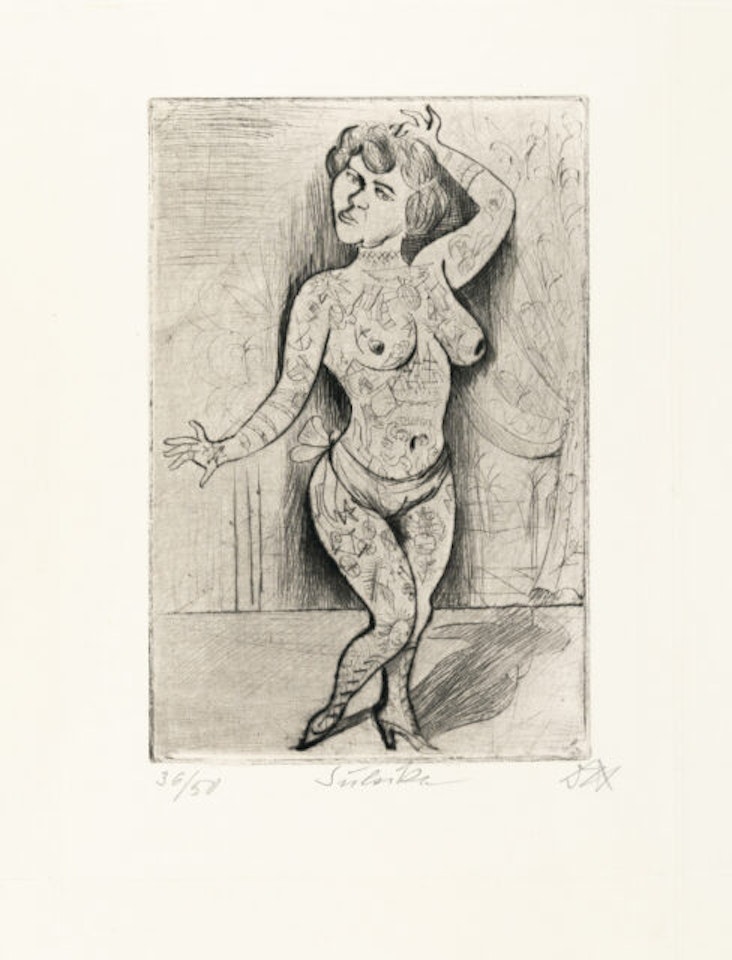 Maud Arizona (Suleika, the Tattooed Wonder) by Otto Dix