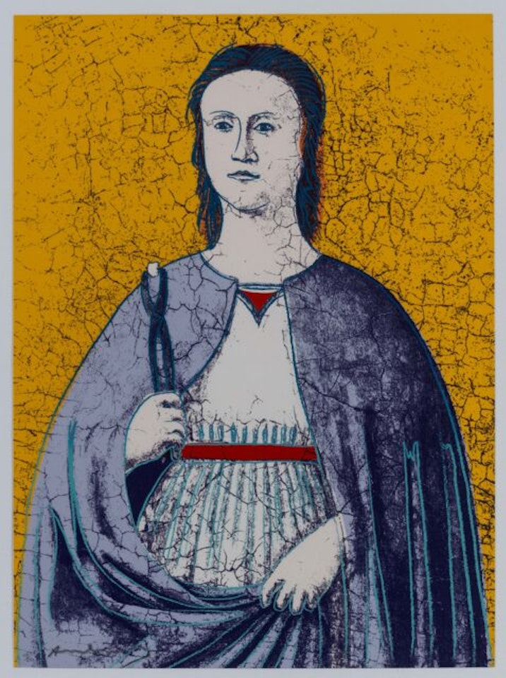 Saint Apollonia (yellow) by Andy Warhol