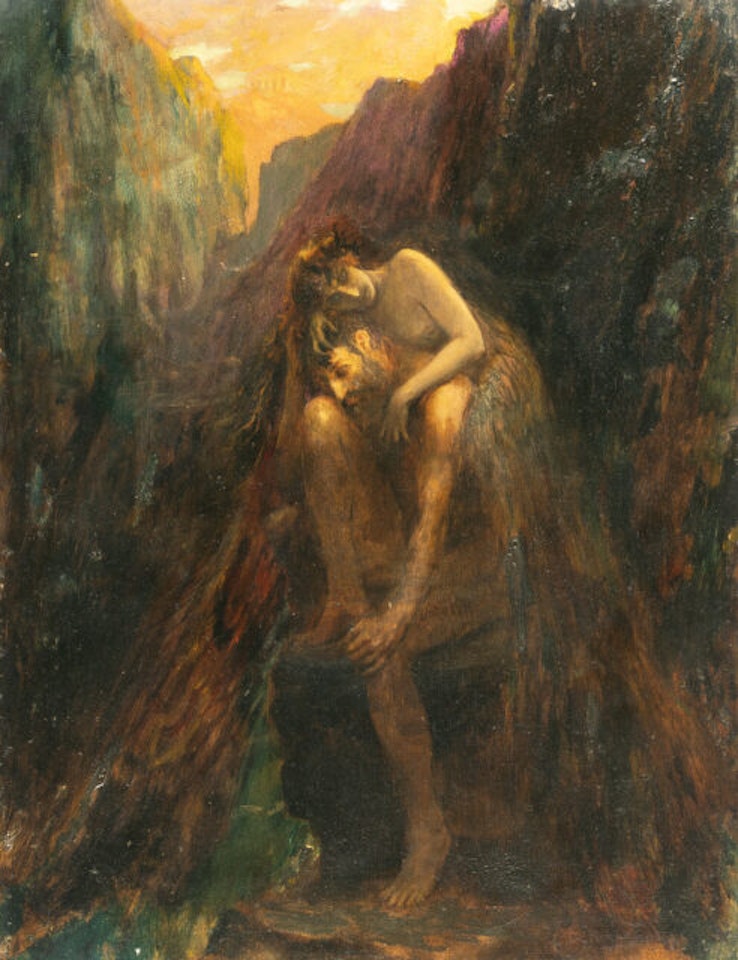 Oedipus and the Sphinx by Georges Antoine Rochegrosse