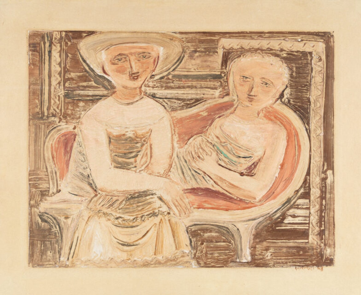 Due figure by Massimo Campigli