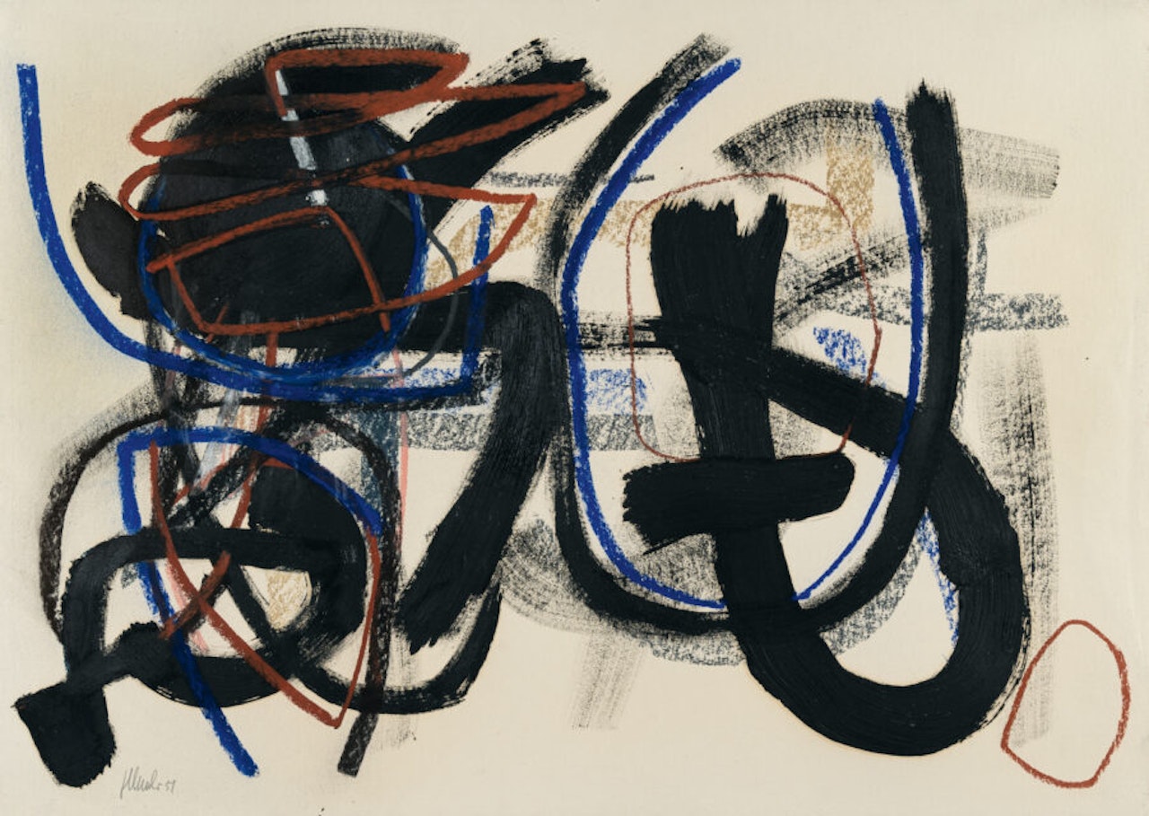 “Kräftig” (Powerful) by Fritz Winter