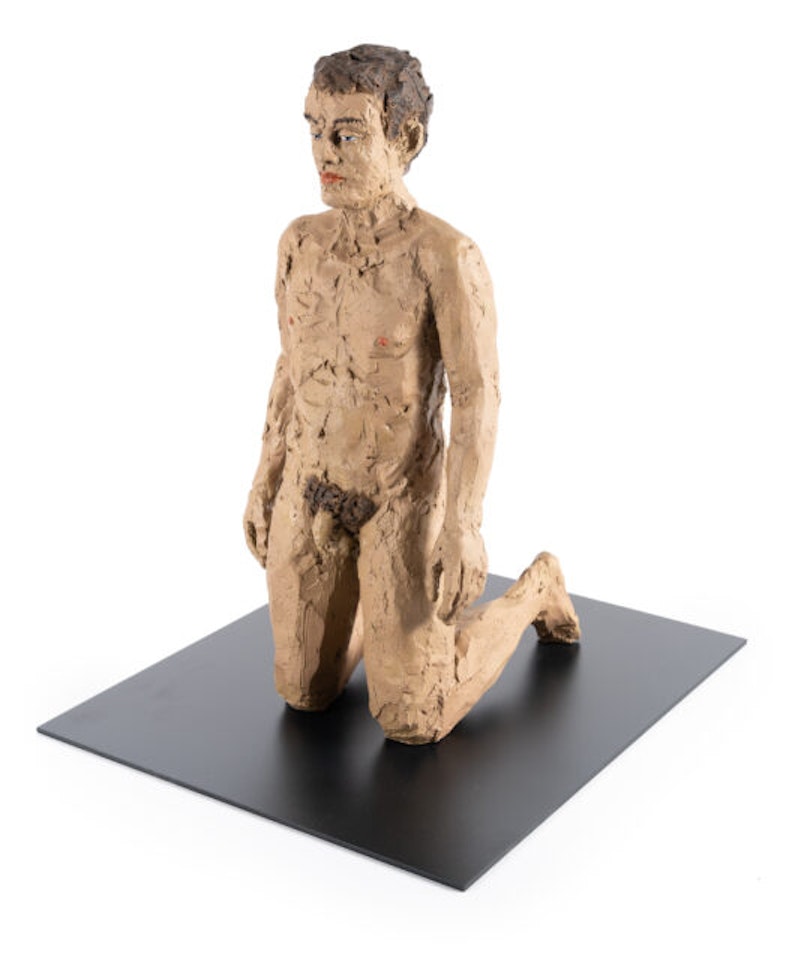 Kneeling Man by Stephan Balkenhol
