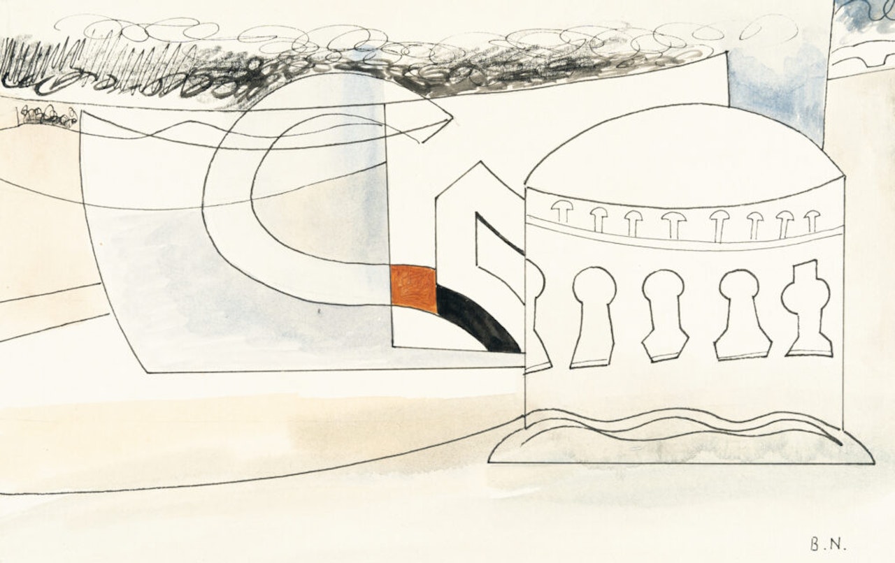 Still life with beaker by Ben Nicholson, O.M.