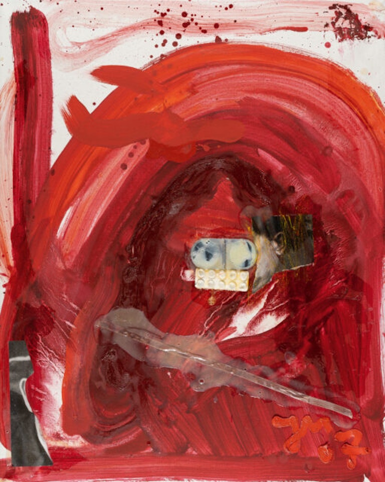 “Goldenes Zimmer (Mädchen) ” (Golden Room (Girl) ) by Jonathan Meese