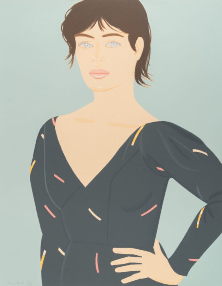 Grey Dress (Laura) by Alex Katz