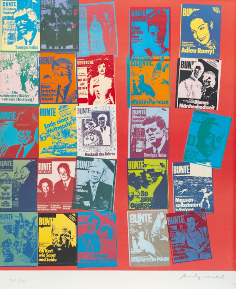 Magazine and history by Andy Warhol