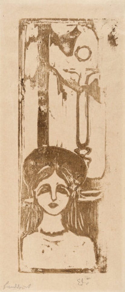 Woman in the moonlight. The voice by Edvard Munch