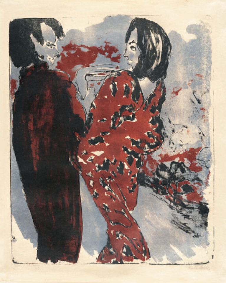 Young couple by Emil Nolde