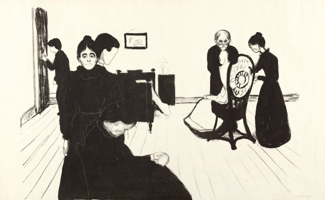 Death in the Sickroom by Edvard Munch