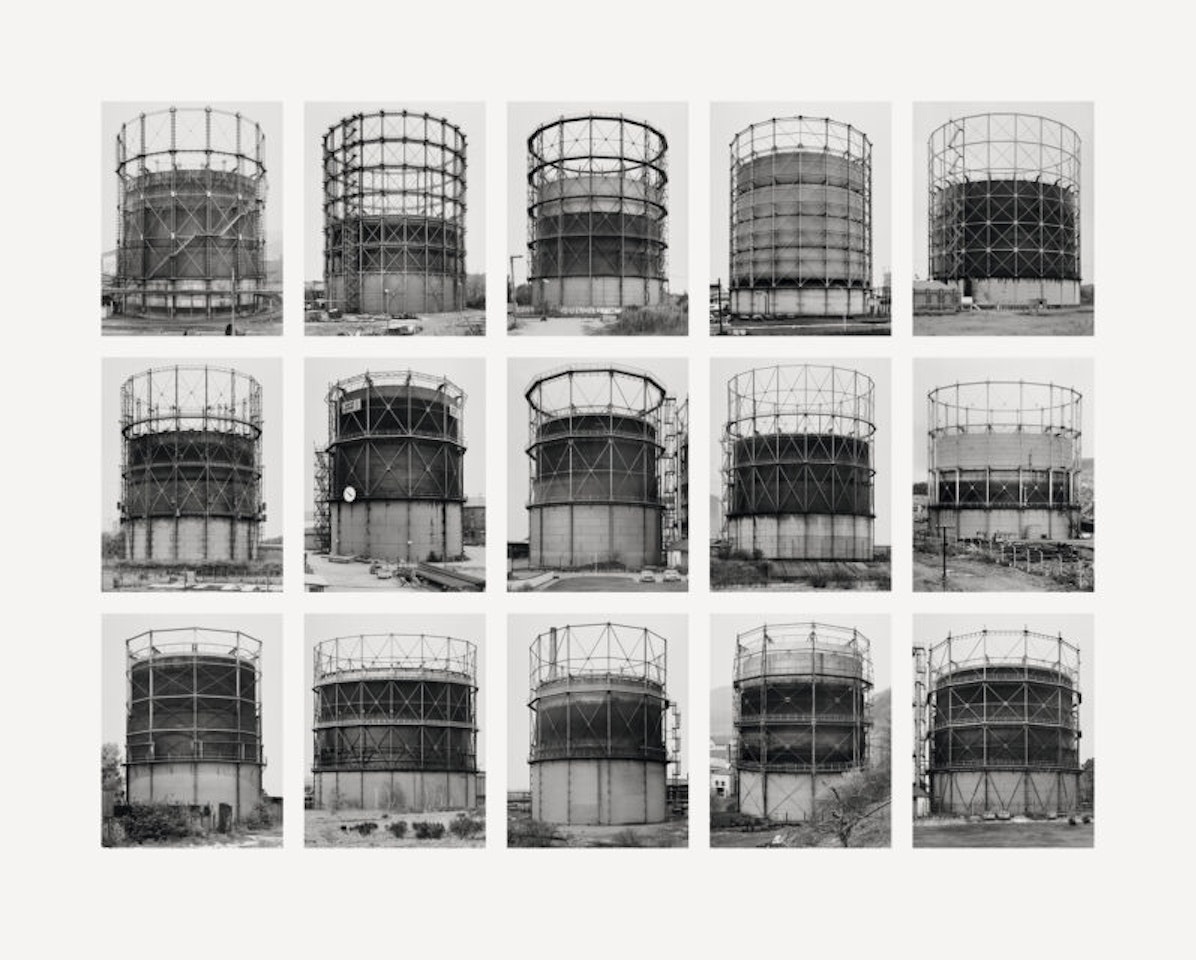 gas tanks by Bernd & Hilla Becher