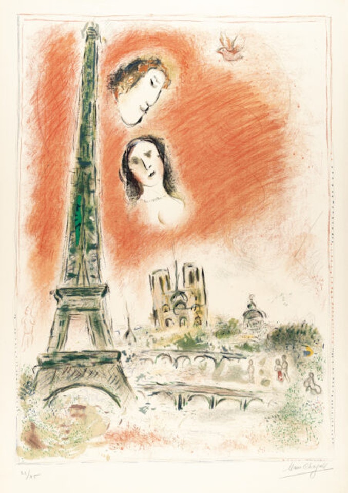 Le rêve de Paris by Marc Chagall