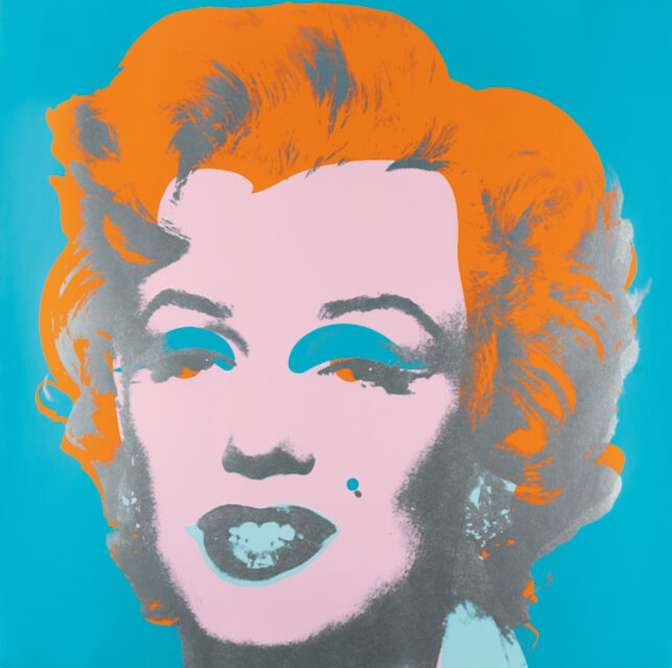 Marilyn Monroe (blue) by Andy Warhol