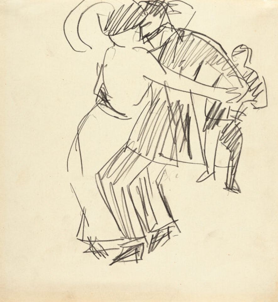 Dancing couple by Ernst Ludwig Kirchner