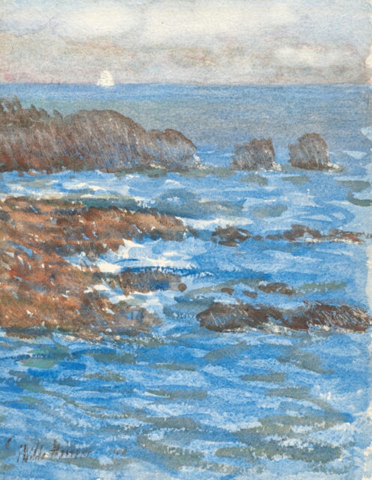 Cliffs and Sea, Appeldore by Leo Putz