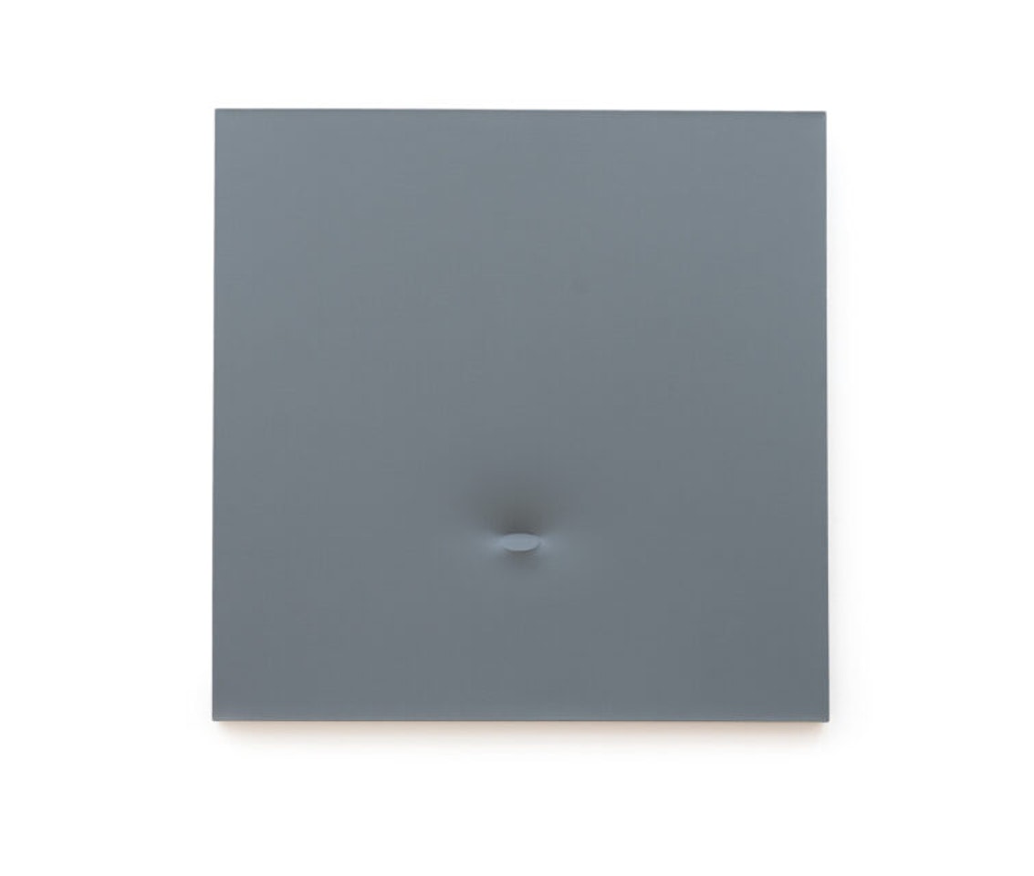 Un ovale grigio (Grey oval) by Turi Simeti