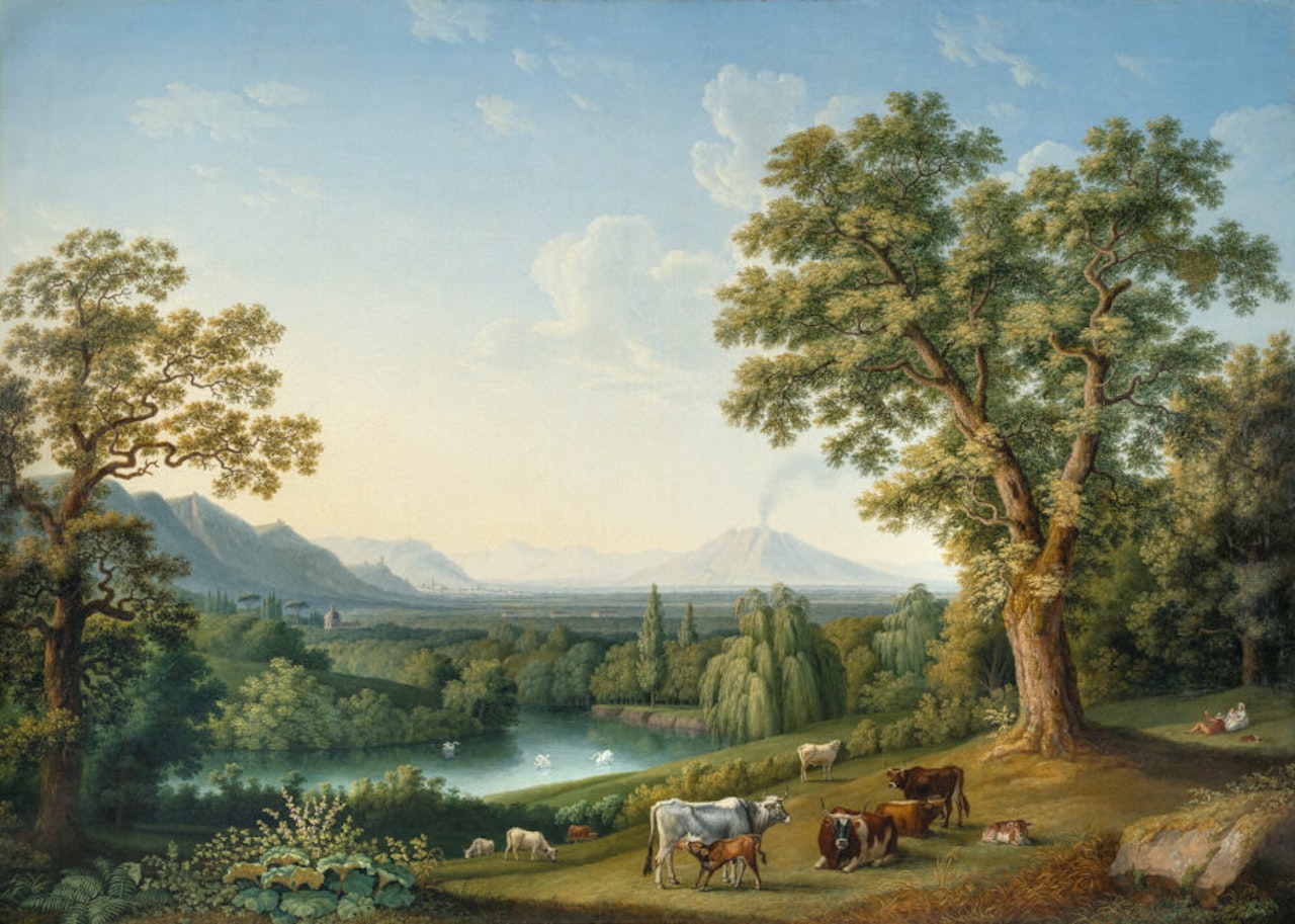 The English Garden at Caserta by Jacob Philipp Hackert