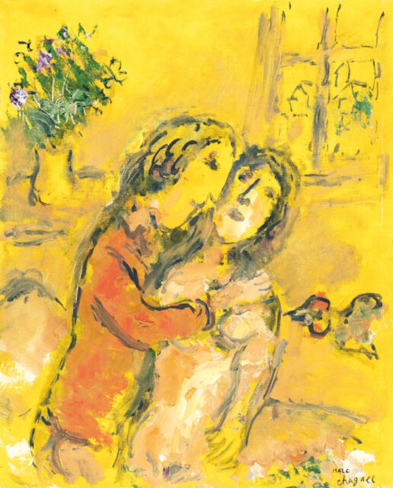 Interior jaune by Marc Chagall