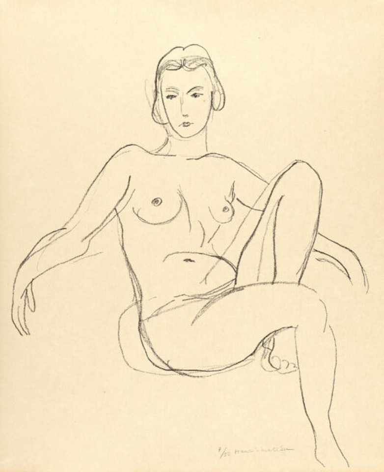 Now assis les bras étendus by Henri Matisse