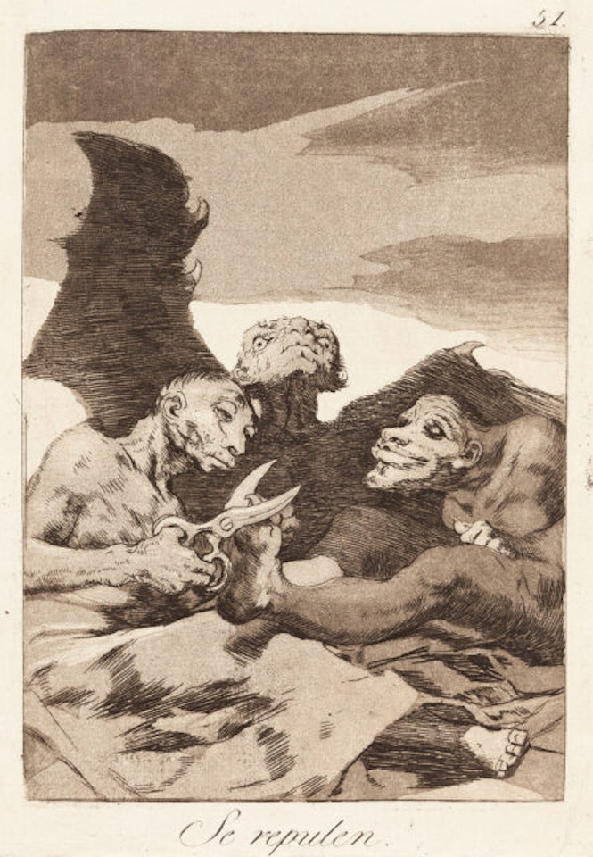 Se repulen (Springing Themselves up) by Francisco José de Goya
