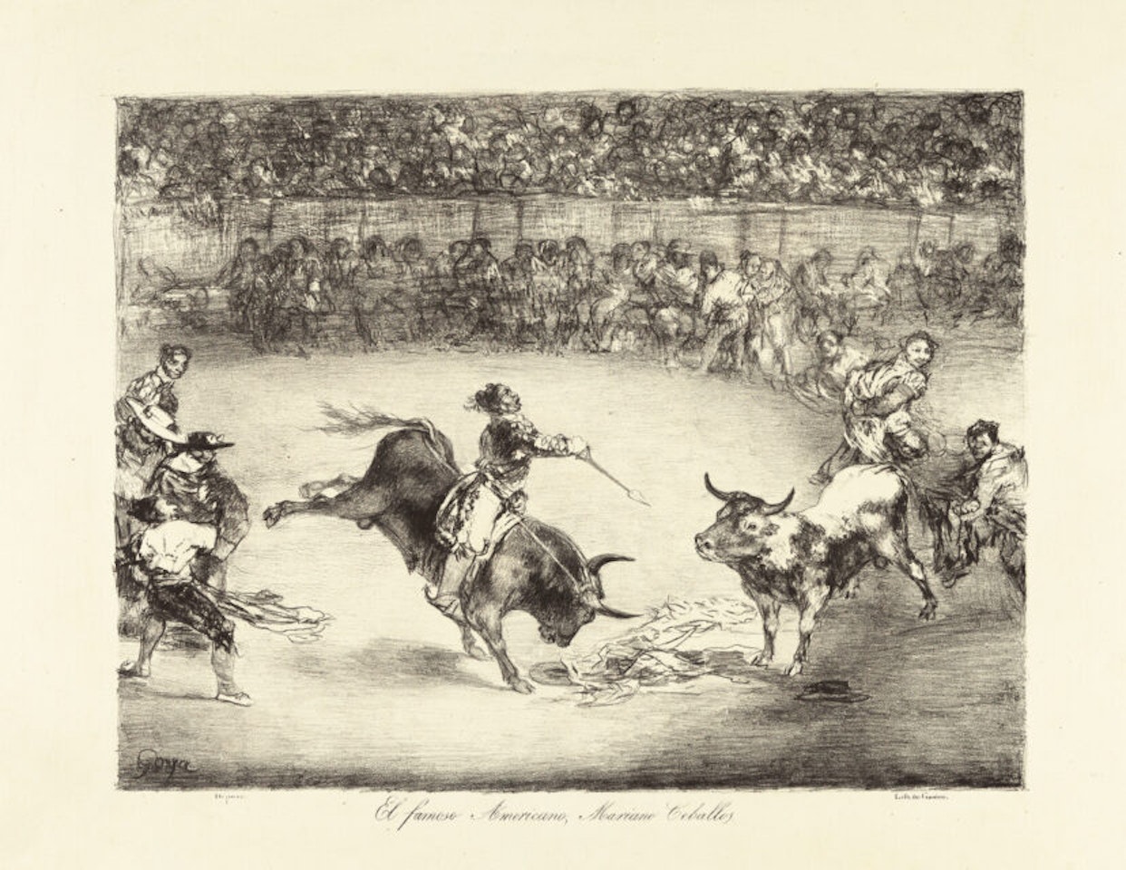 “El famous American, Mariano Ceballos” by Francisco José de Goya